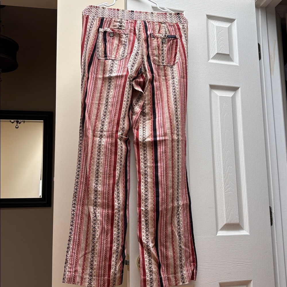Beau Dawson Boho Linen Blend Pants-wide legs - worn/washed once medium jr - Picture 4 of 12